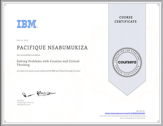 Creative & Critical Thinking Certification