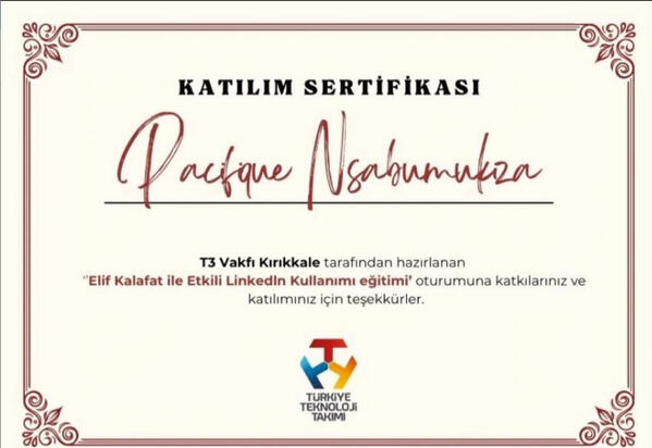 Türkiye Teknoloji Takvimi (KKÜ) Certification